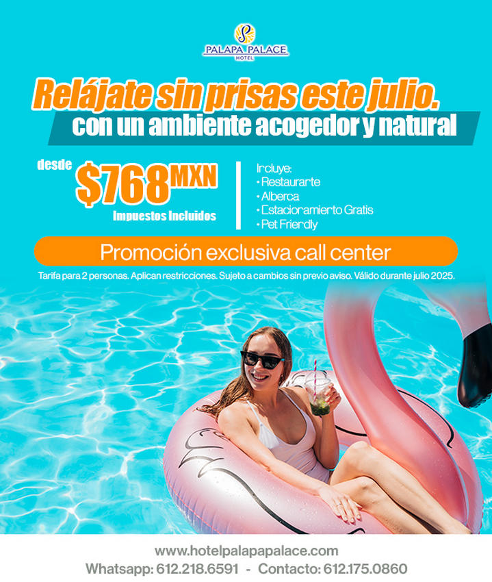 Oferta de Verano Hospedaje Hotel Palapa Palace, Hotel en Tuxtla Gutiérrez, Chiapas